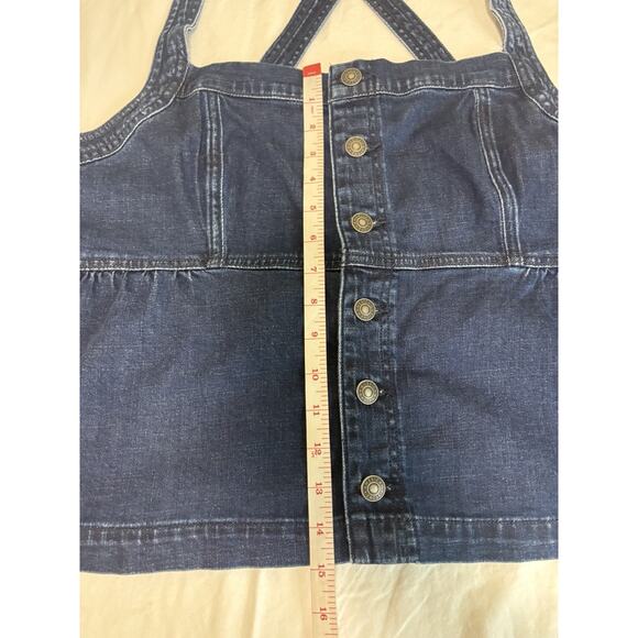 American Eagle Sleeveless Denim Babydoll Top Womens Plus Size XXL Western NWT - Picture 8 of 8